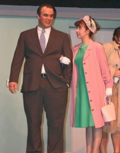 With Steven Koglin in "How to Succeed..."